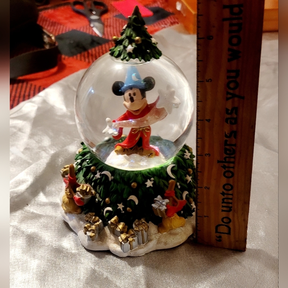Disney Sorcerer Mickey Holiday Snow Globe - Picture 5 of 8